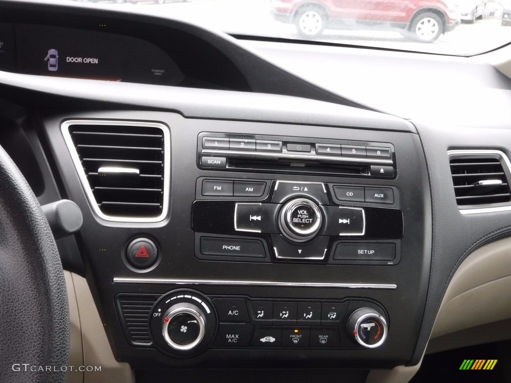 2014 Civic LX Sedan - Taffeta White / Beige photo #15