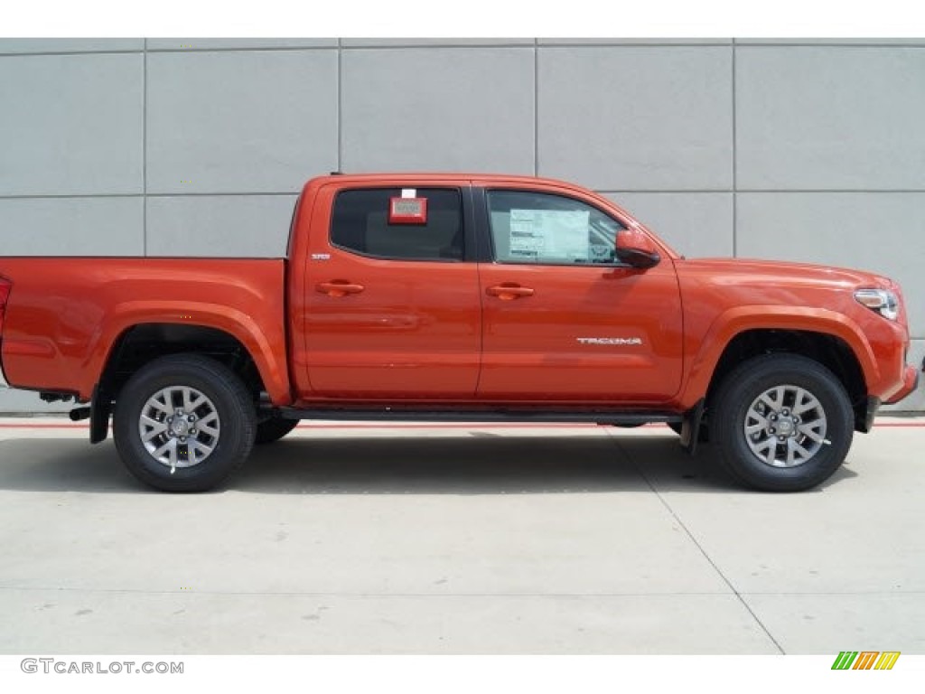 2017 Tacoma SR5 Double Cab - Inferno Orange / Cement Gray photo #2