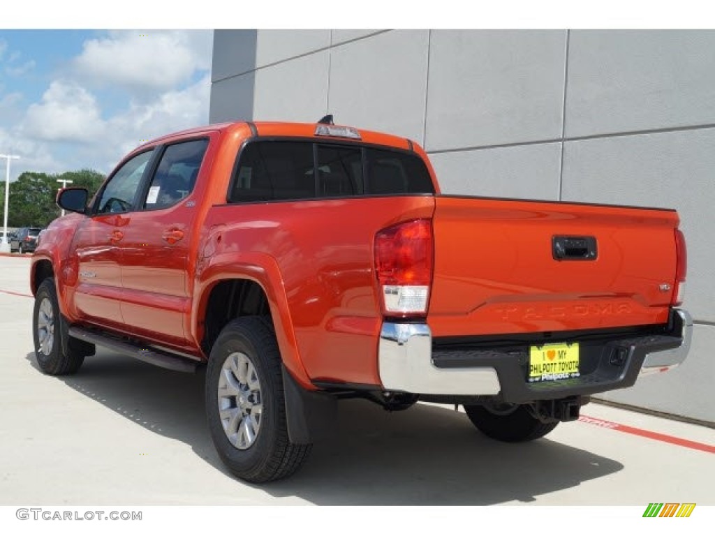 2017 Tacoma SR5 Double Cab - Inferno Orange / Cement Gray photo #15
