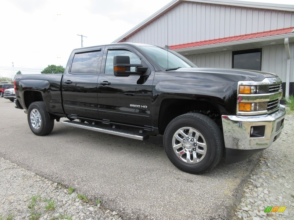 Black 2015 Chevrolet Silverado 2500HD LT Crew Cab 4x4 Exterior Photo #119997752