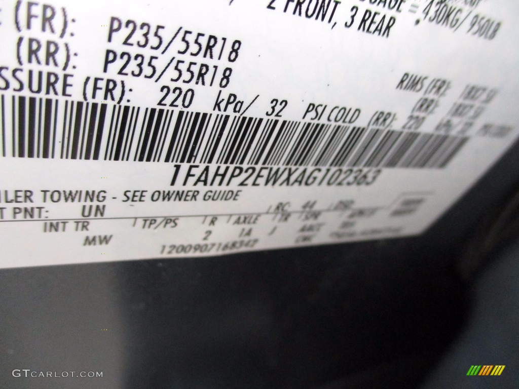 2010 Taurus SEL - Steel Blue Metallic / Charcoal Black photo #19
