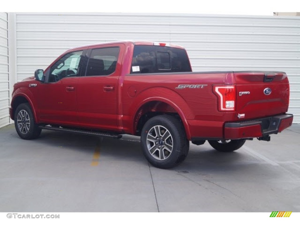 2017 F150 XLT SuperCrew - Ruby Red / Black photo #4