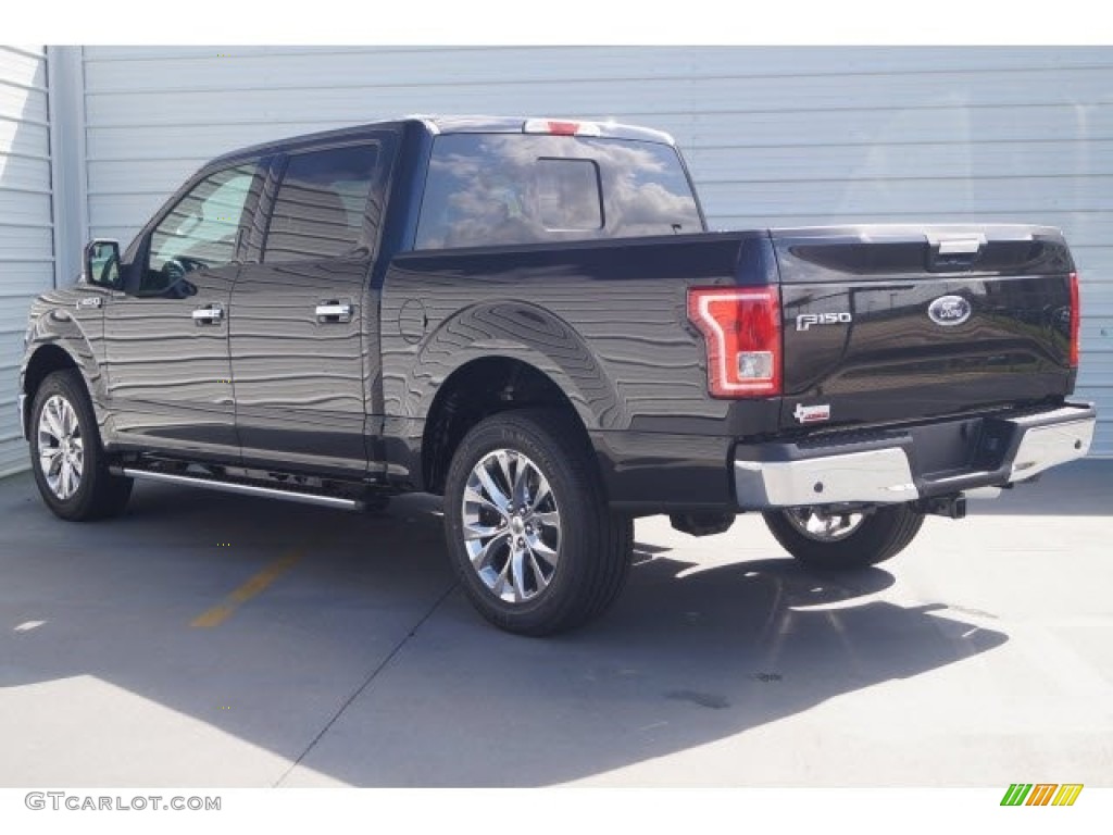 2017 F150 XLT SuperCrew - Shadow Black / Earth Gray photo #4