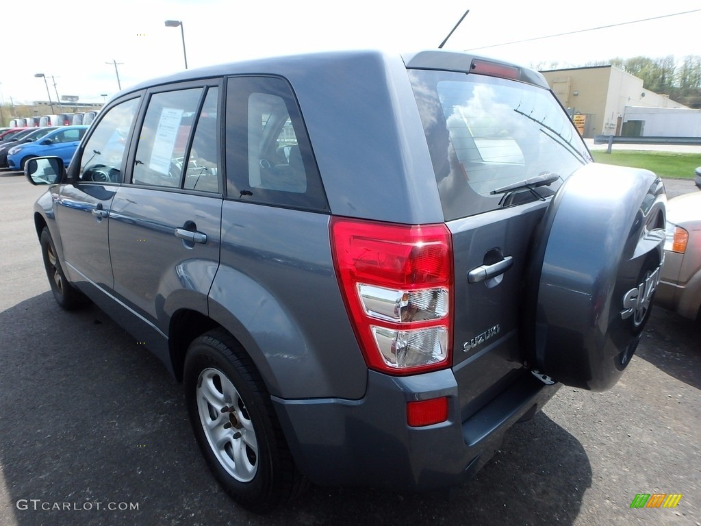 2007 Grand Vitara 4x4 - Azure Grey Metallic / Black photo #2