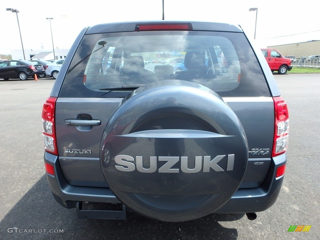 2007 Grand Vitara 4x4 - Azure Grey Metallic / Black photo #3
