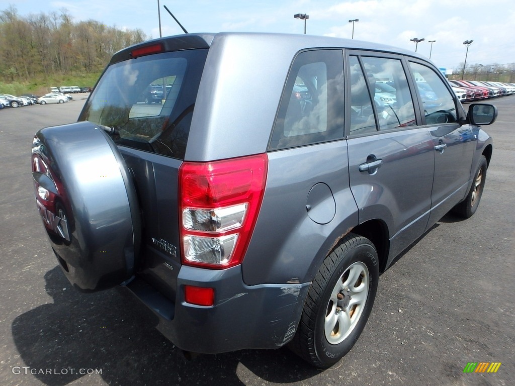 2007 Grand Vitara 4x4 - Azure Grey Metallic / Black photo #4