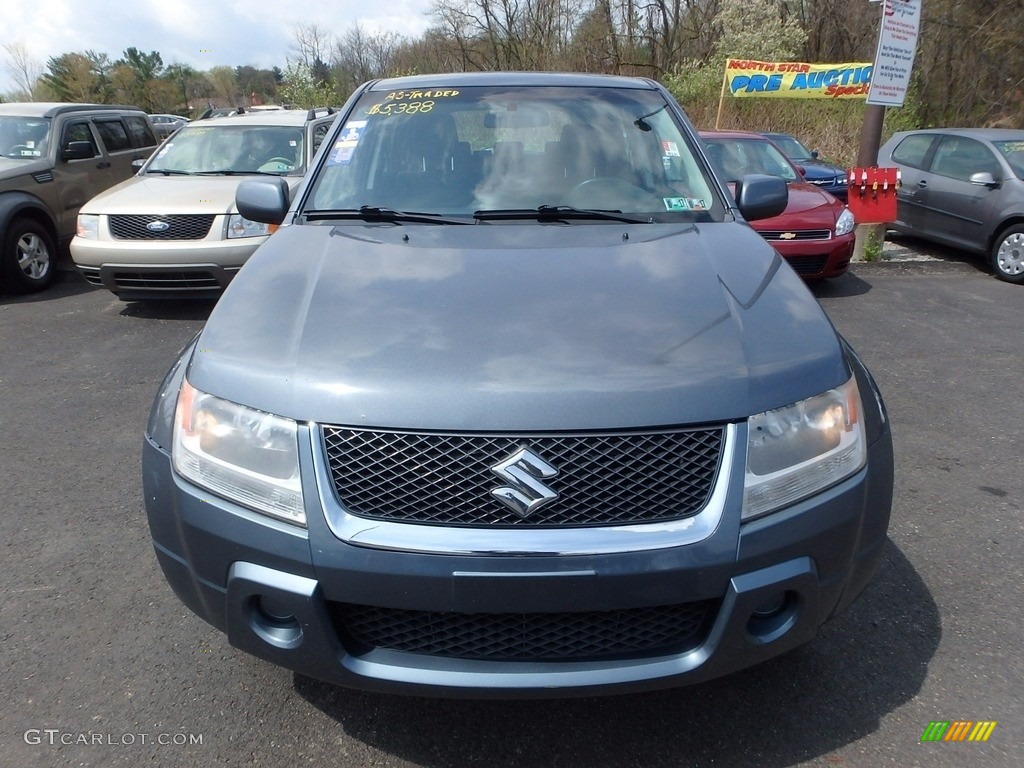 2007 Grand Vitara 4x4 - Azure Grey Metallic / Black photo #6
