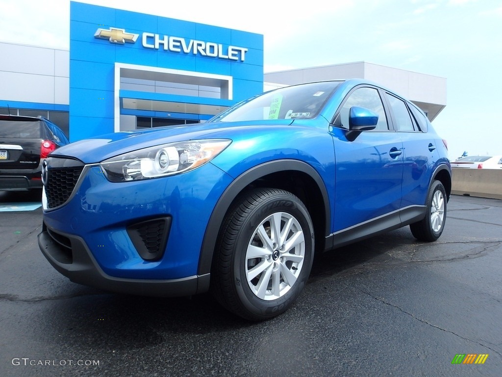 2014 CX-5 Sport AWD - Sky Blue Mica / Black photo #2