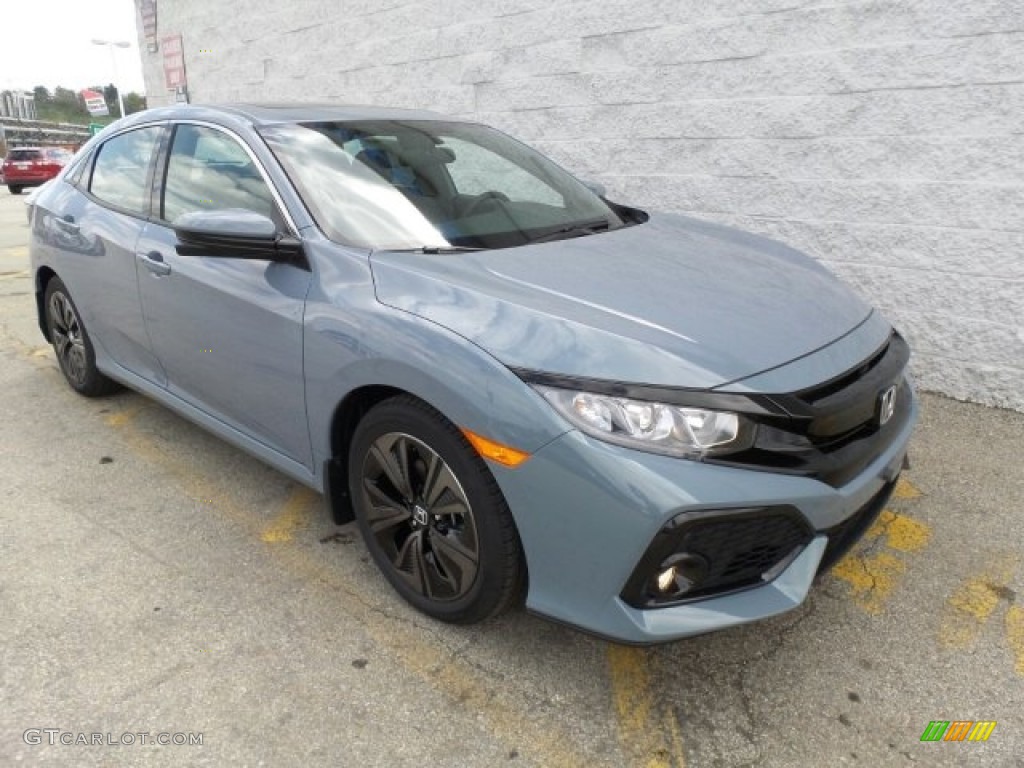 Sonic Gray Pearl 2017 Honda Civic EX Hatchback Exterior Photo #120002148