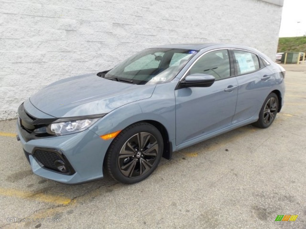 Sonic Gray Pearl 2017 Honda Civic EX Hatchback Exterior Photo #120002235