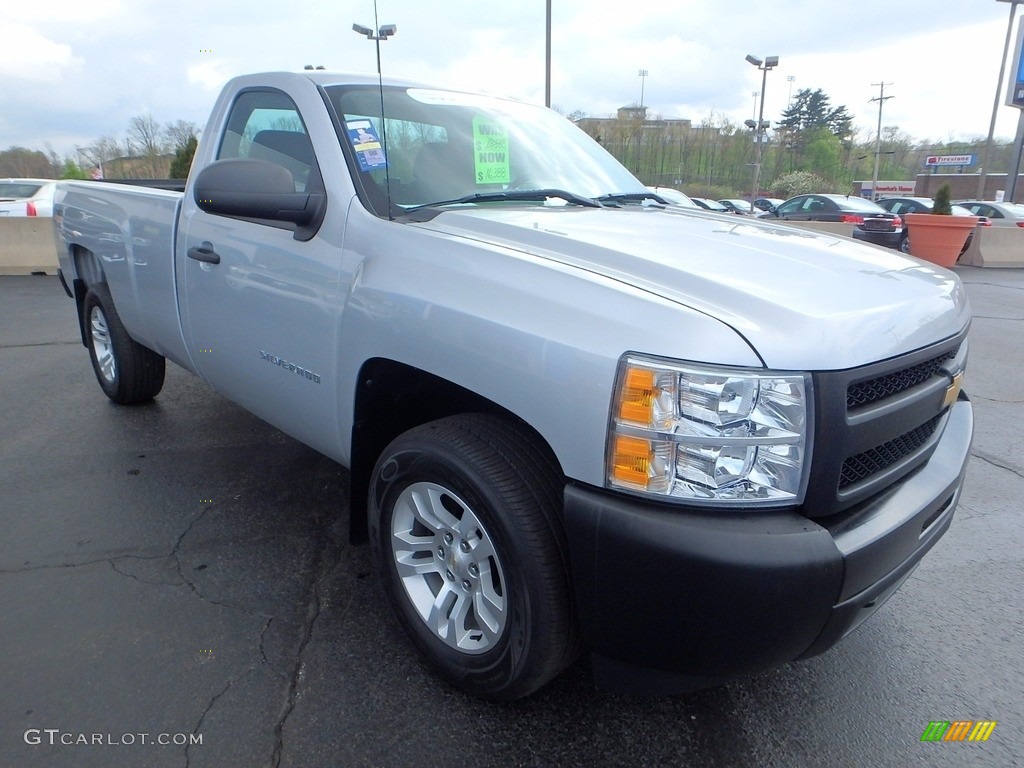 2012 Silverado 1500 Work Truck Regular Cab 4x4 - Silver Ice Metallic / Dark Titanium photo #14