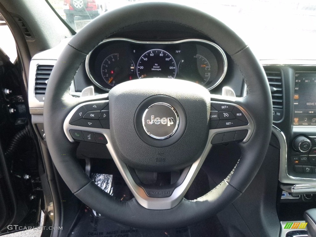 2017 Grand Cherokee Laredo 4x4 - Diamond Black Crystal Pearl / Black photo #17