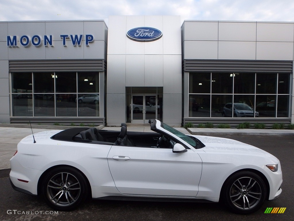 2016 Mustang EcoBoost Premium Convertible - Oxford White / Ebony photo #1