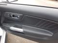Ebony 2016 Ford Mustang EcoBoost Premium Convertible Door Panel