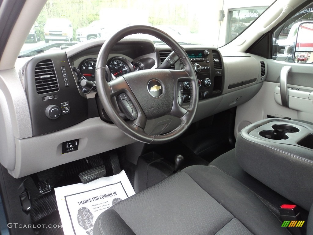 2014 Silverado 2500HD WT Regular Cab 4x4 - Blue Granite Metallic / Dark Titanium photo #6