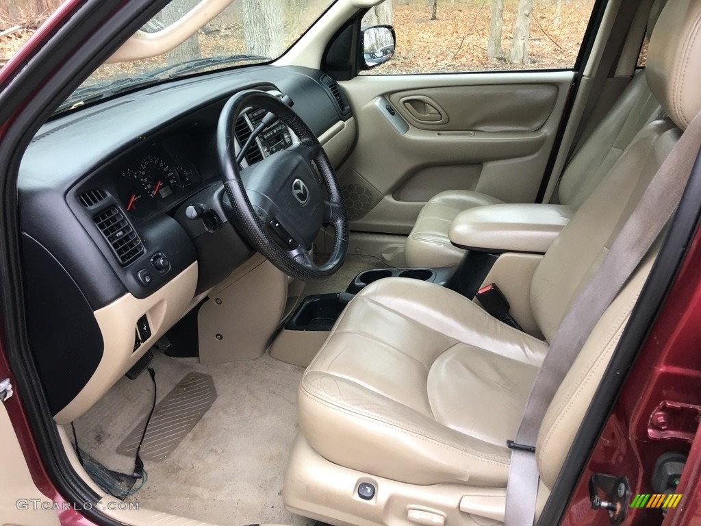 Medium Pebble Beige Interior 2003 Mazda Tribute ES-V6 4WD Photo #120007458
