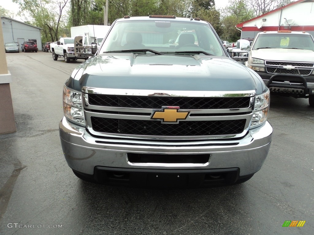2014 Silverado 2500HD WT Regular Cab 4x4 - Blue Granite Metallic / Dark Titanium photo #24