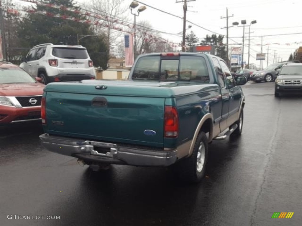 1997 F150 XLT Extended Cab 4x4 - Pacific Green Metallic / Medium Prairie Tan photo #2