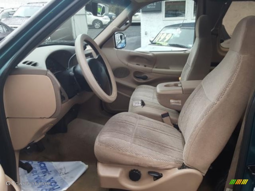 1997 F150 XLT Extended Cab 4x4 - Pacific Green Metallic / Medium Prairie Tan photo #4