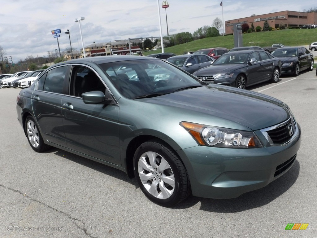 2009 Accord EX-L Sedan - Mystic Green Metallic / Black photo #7