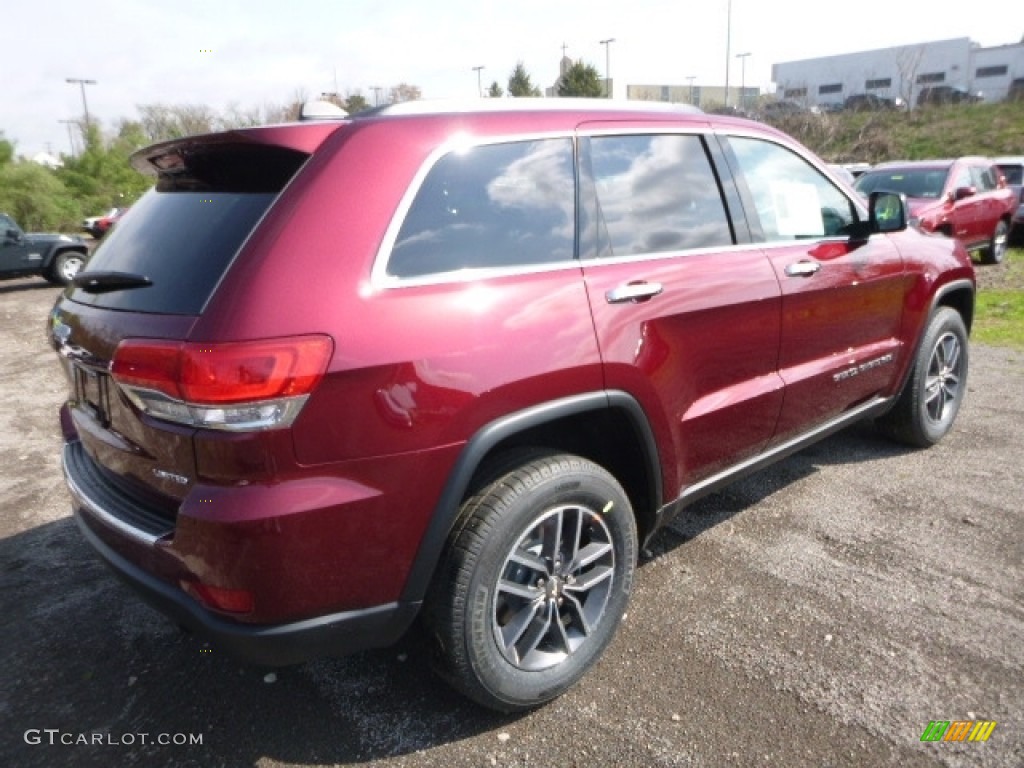 2017 Grand Cherokee Limited 4x4 - Velvet Red Pearl / Black photo #6