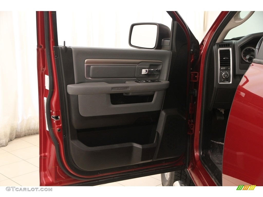 2014 1500 Big Horn Quad Cab 4x4 - Deep Cherry Red Crystal Pearl / Black/Diesel Gray photo #4