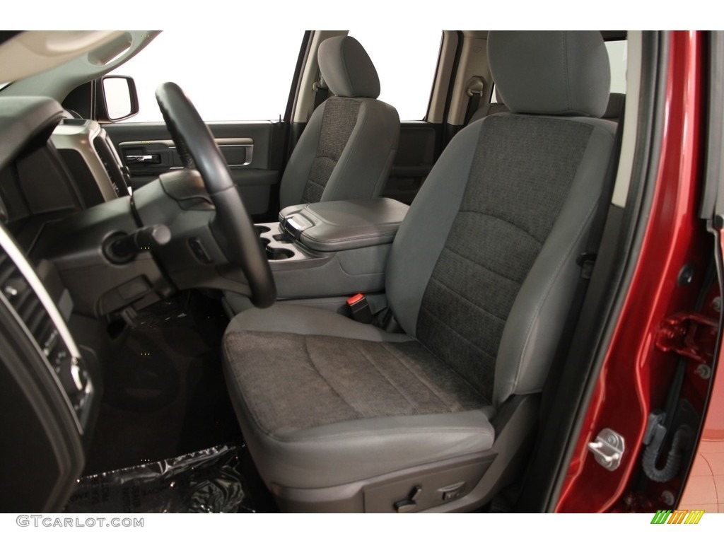 2014 1500 Big Horn Quad Cab 4x4 - Deep Cherry Red Crystal Pearl / Black/Diesel Gray photo #5