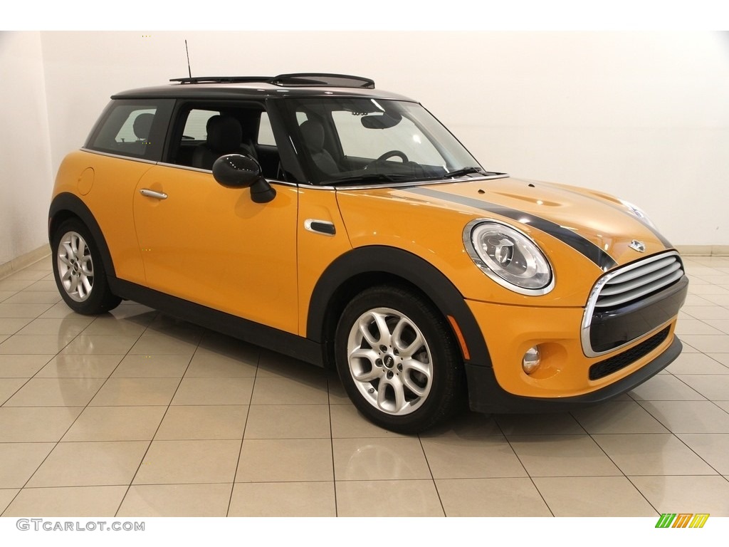 2014 Cooper Hardtop - Volcanic Orange / Carbon Black photo #1