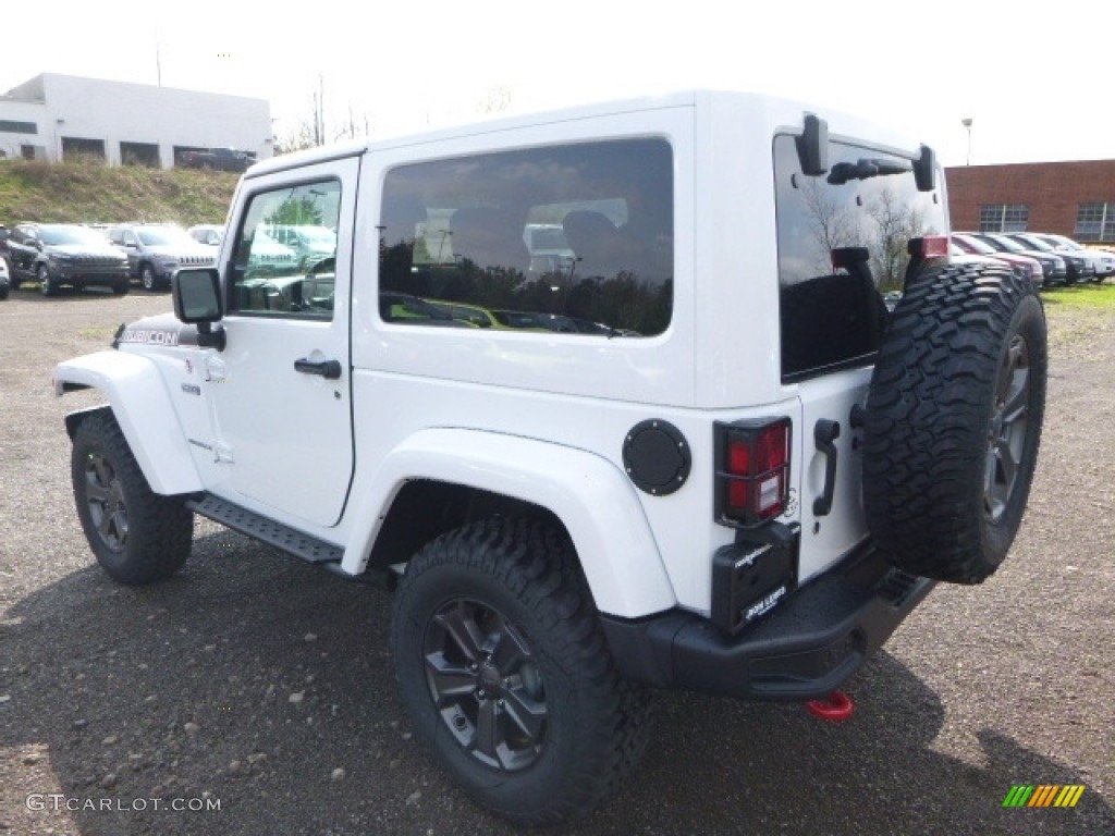 2017 Wrangler Rubicon Recon Edition 4x4 - Bright White / Black photo #4