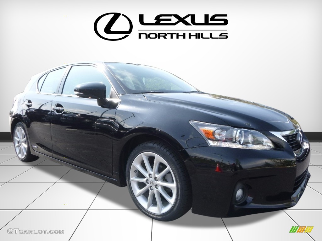 2011 CT 200h Hybrid Premium - Obsidian Black / Caramel photo #1