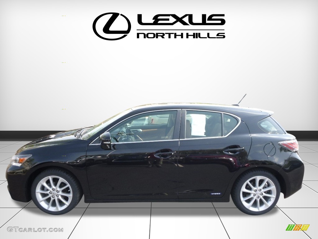 2011 CT 200h Hybrid Premium - Obsidian Black / Caramel photo #3