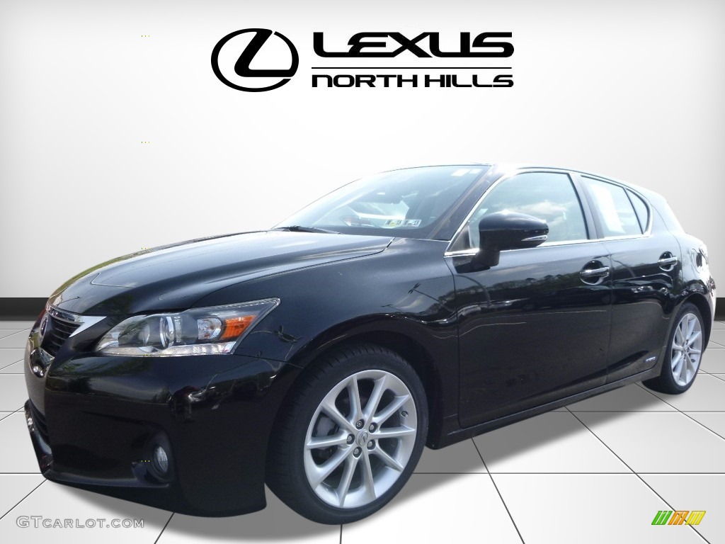 2011 CT 200h Hybrid Premium - Obsidian Black / Caramel photo #4
