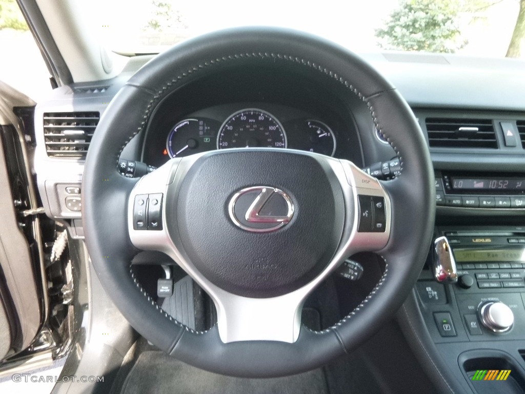 2011 CT 200h Hybrid Premium - Obsidian Black / Caramel photo #16