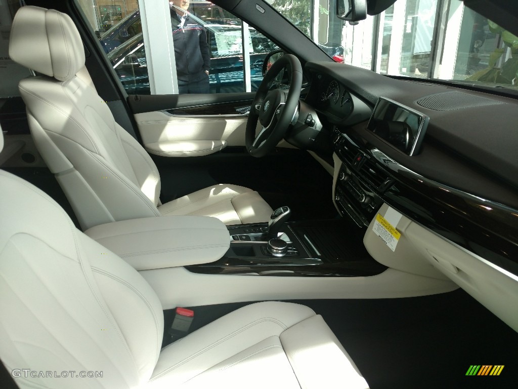 Ivory White/Black Interior 2017 BMW X5 xDrive35d Photo #120012186