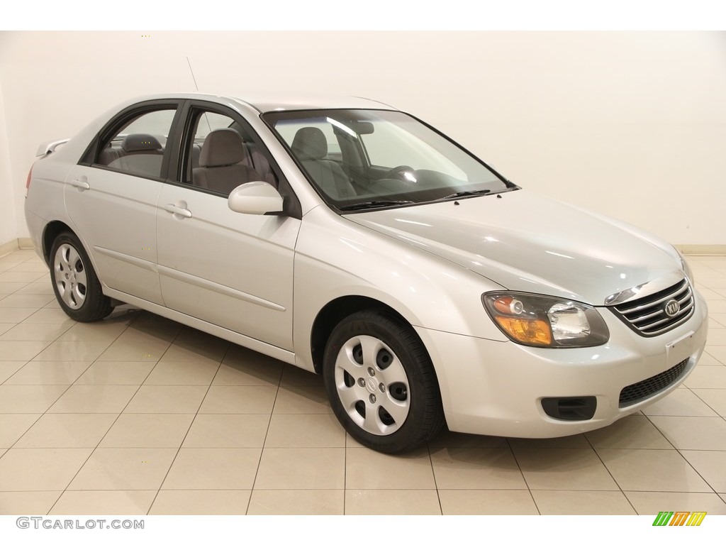 2009 Spectra EX Sedan - Bright Silver Metallic / Gray photo #1