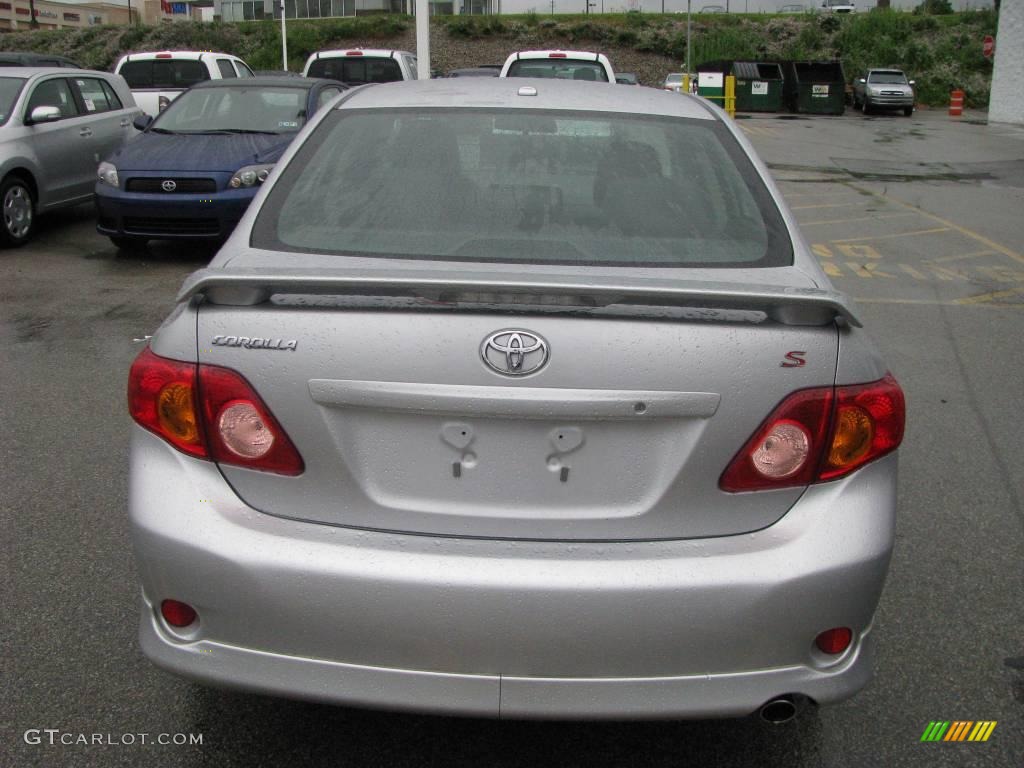 2009 Corolla S - Classic Silver Metallic / Dark Charcoal photo #6