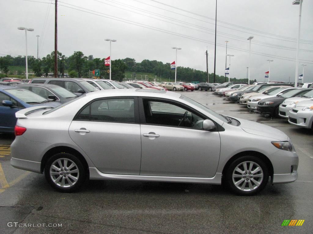 2009 Corolla S - Classic Silver Metallic / Dark Charcoal photo #8
