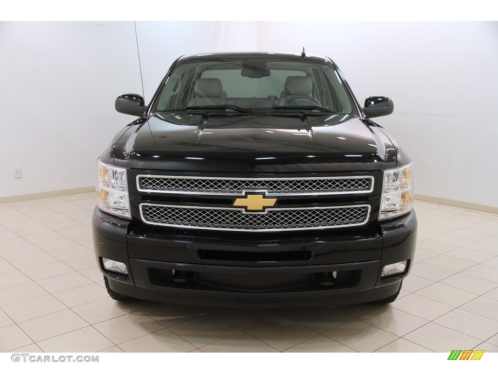 2013 Silverado 1500 LTZ Crew Cab 4x4 - Black / Light Titanium/Dark Titanium photo #2