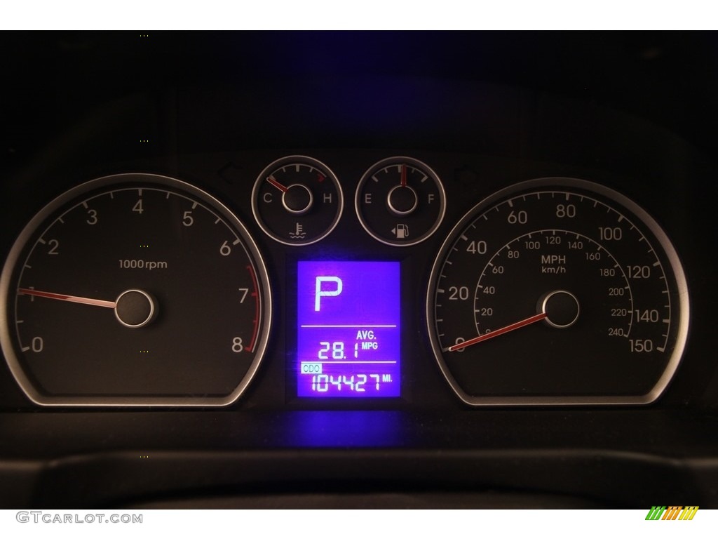2009 Elantra Touring - Quicksilver / Black photo #7