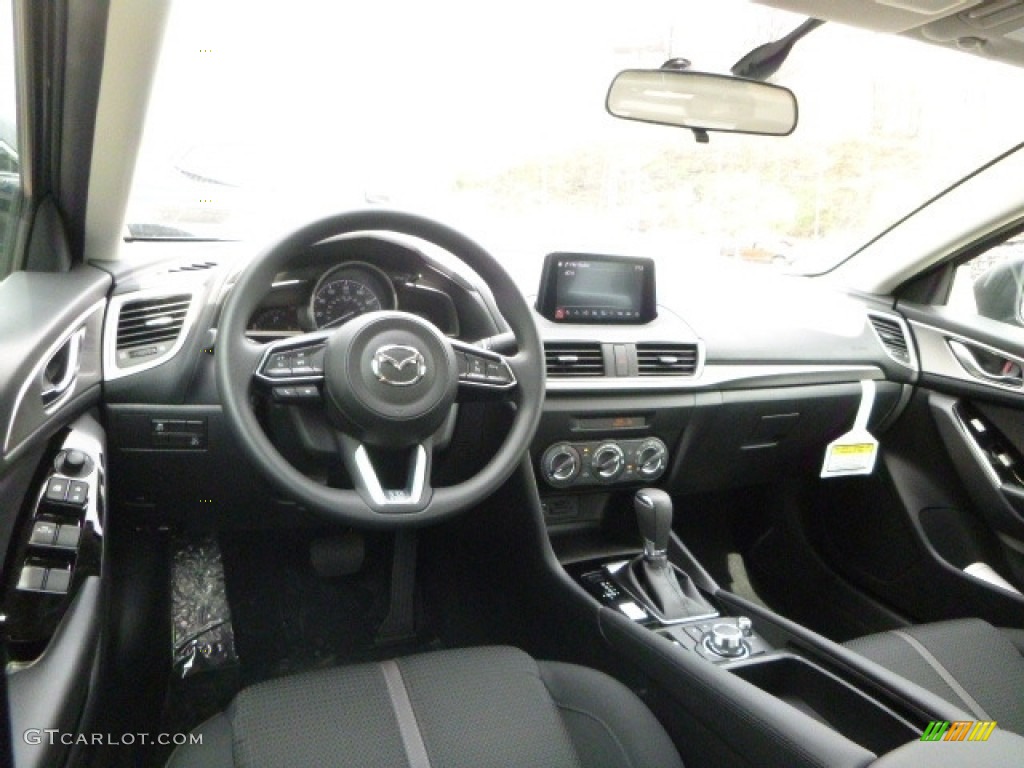 Black Interior 2017 Mazda MAZDA3 Sport 4 Door Photo #120014121