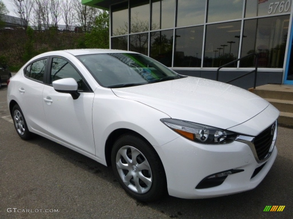Snowflake White Pearl Mica 2017 Mazda MAZDA3 Sport 4 Door Exterior Photo #120014334