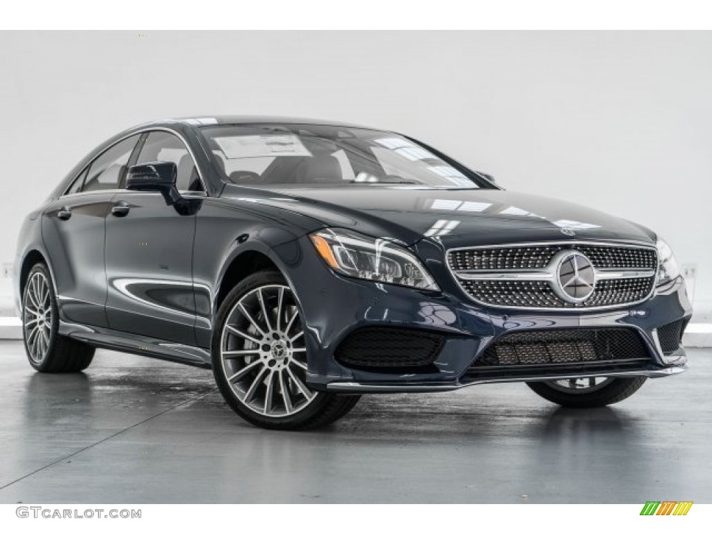 2017 CLS 550 Coupe - Lunar Blue Metallic / Saddle Brown/Black photo #12