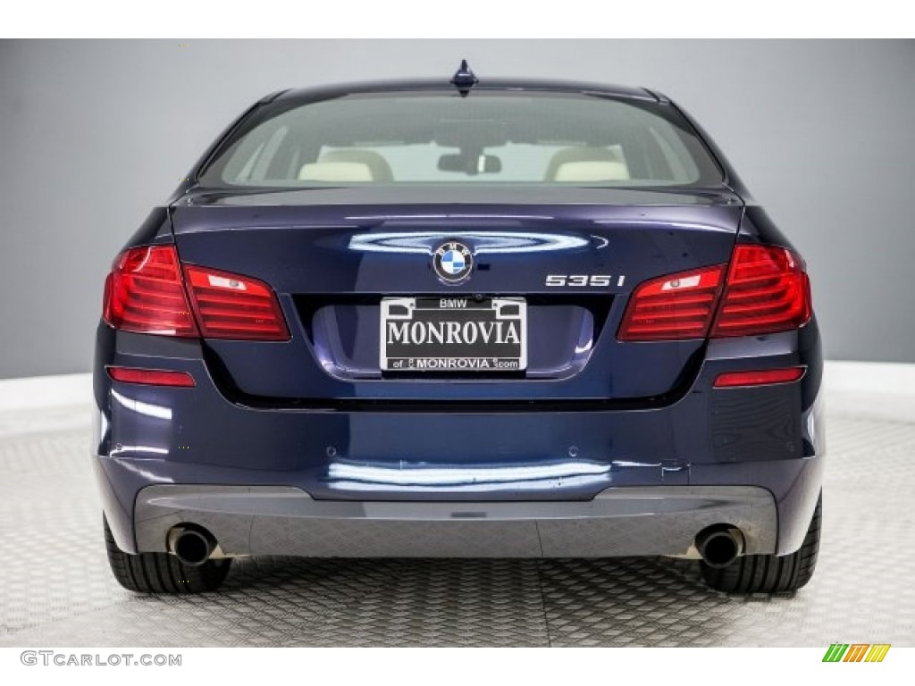 2014 5 Series 535i Sedan - Imperial Blue Metallic / Venetian Beige photo #3