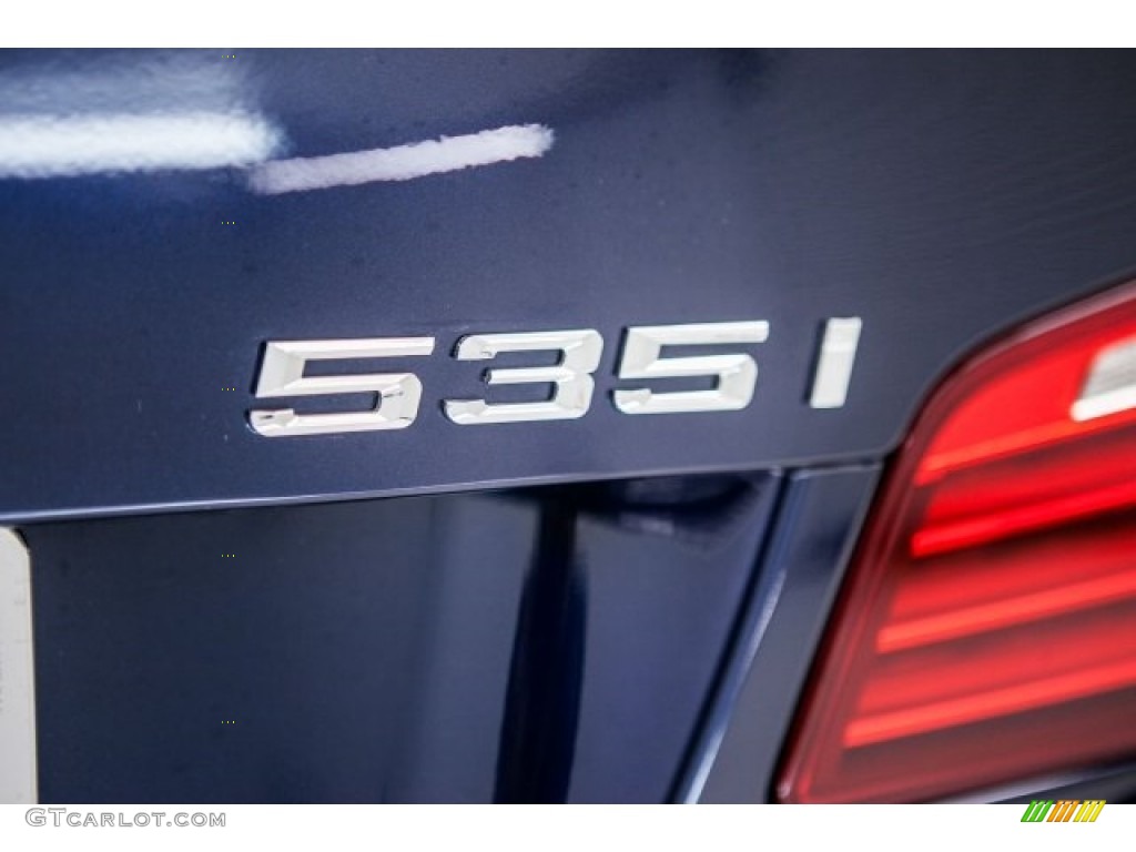 2014 5 Series 535i Sedan - Imperial Blue Metallic / Venetian Beige photo #7