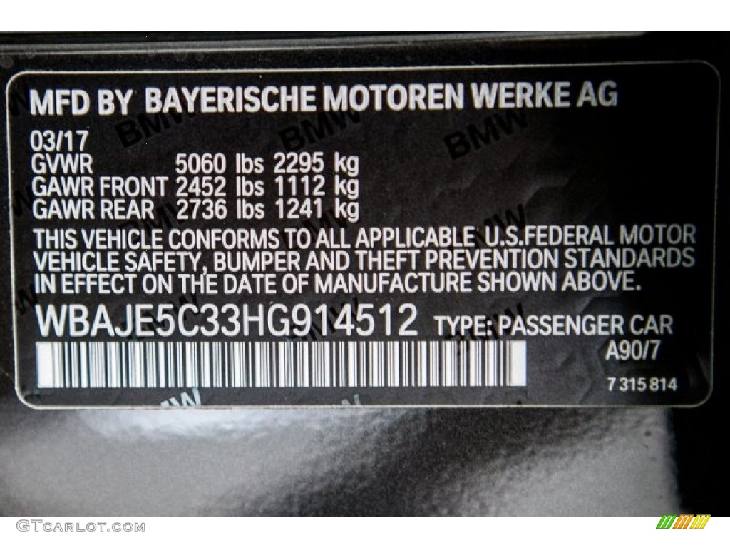 2018 4 Series Color Code A90 for Dark Graphite Metallic Photo #120017694