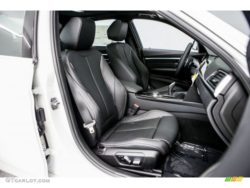 Black Interior 2017 BMW 3 Series 330i Sedan Photo #120017847
