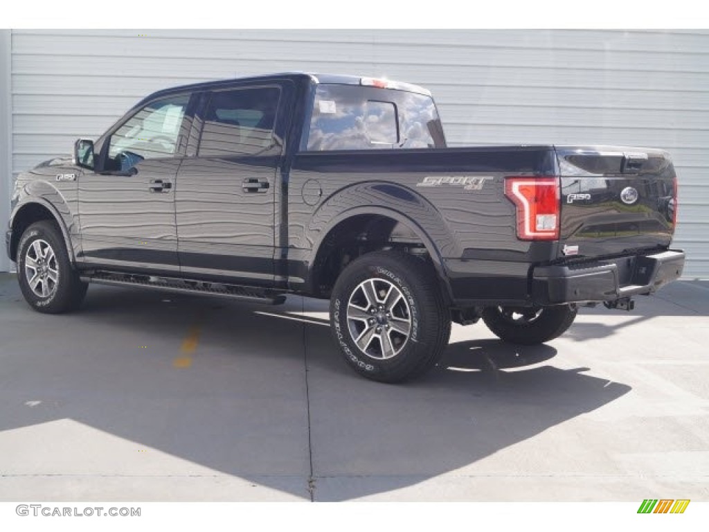 2017 F150 XLT SuperCrew 4x4 - Shadow Black / Black photo #4