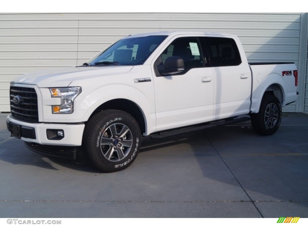 2017 F150 XLT SuperCrew 4x4 - Oxford White / Black photo #3