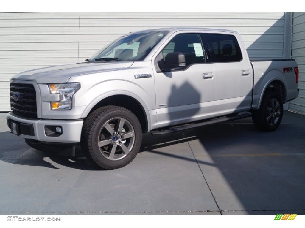 2017 F150 XLT SuperCrew 4x4 - Ingot Silver / Black photo #3