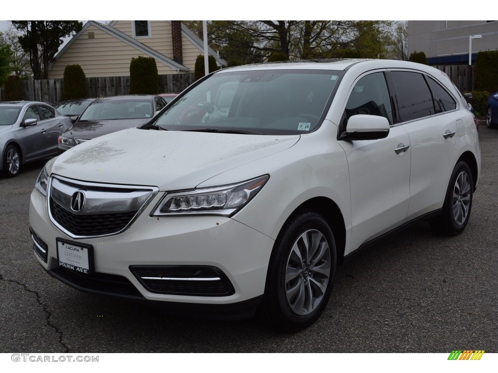 2015 MDX SH-AWD Technology - White Diamond Pearl / Graystone photo #7